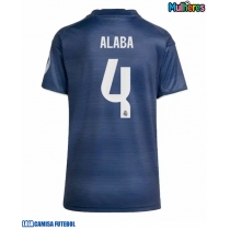 Camisa de Futebol Real Madrid David Alaba #4 Equipamento Secundário Mulheres 2025-26 Manga Curta